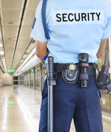 Trained corporate security guards monitoring office and business premises in Ahmedabad
