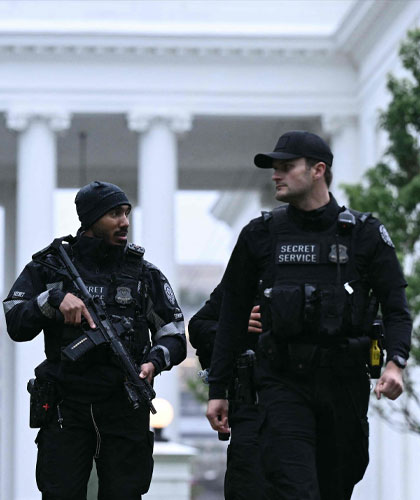 Professional gunman security personnel providing enhanced protection at a premises in Ahmedabad