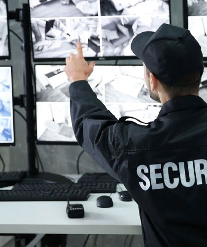 Trained hotel security guards monitoring hospitality property premises in Ahmedabad