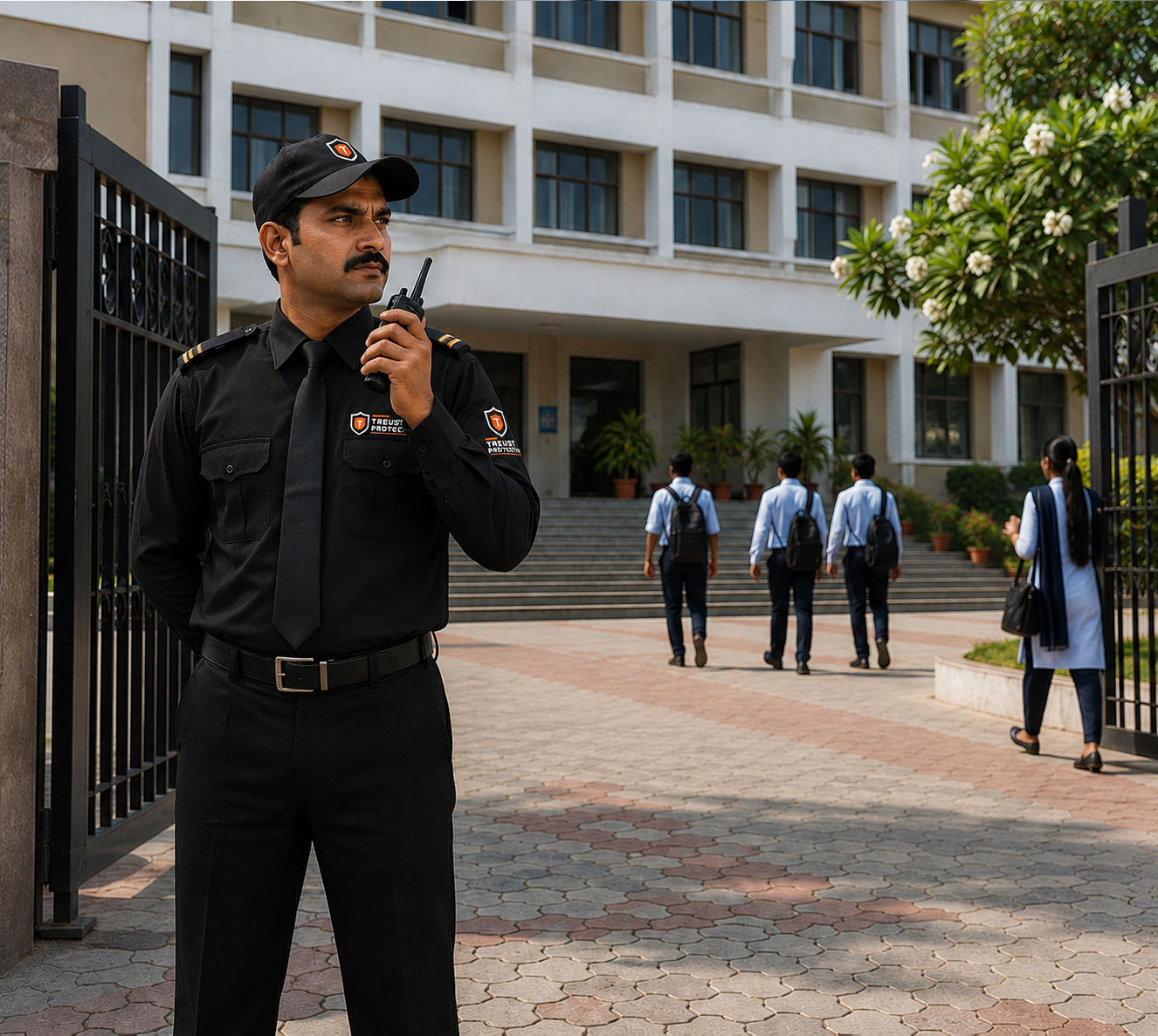 Professional institutional security services in Ahmedabad Gujarat for schools colleges campuses and institutions