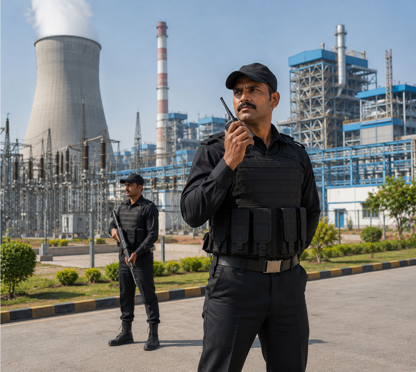 Power plant security services for energy infrastructure and critical facilities in Ahmedabad